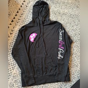Soccer Grl Prbs Lightweight Hoodie - Size Small